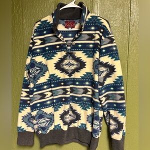 Western Wits Llc Pullover Aztec Fleece Small